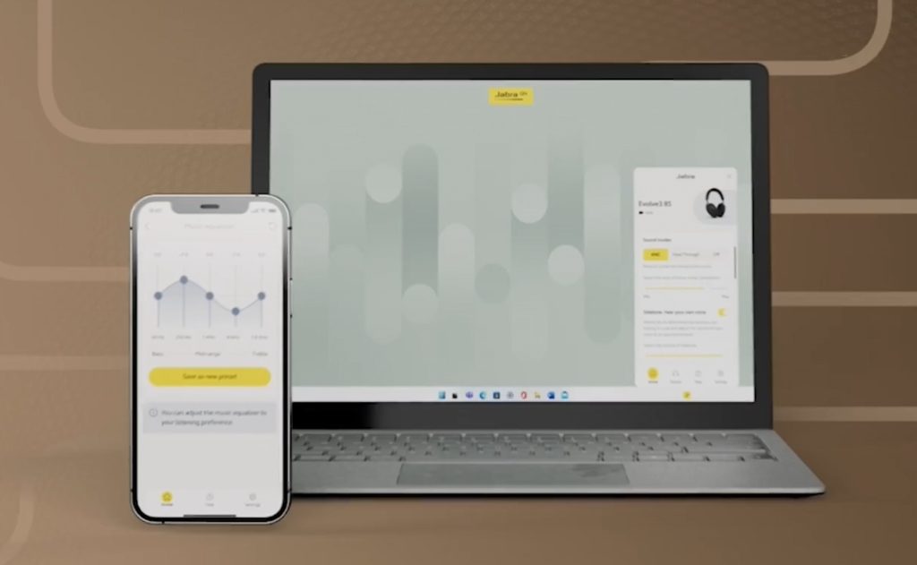 Jabra Evolve3 85 och Evolve3 75